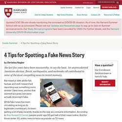 4 Tips for Spotting a Fake News Story