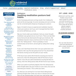 Spotting meditation posture bad habits