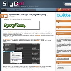 SpotyShare - Partager vos playlists Spotify