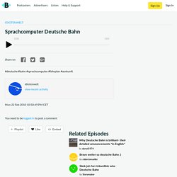 Sprachcomputee DB - audioboom