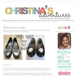 Spray paint your – shoes? » Christinas Adventures