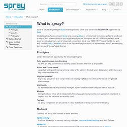 Introduction » What is spray?