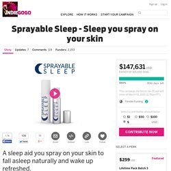 Sprayable Sleep - Sleep you spray on your skin