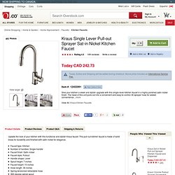 Kraus Single Lever Pull-out Sprayer Satin Nickel Kitchen Faucet