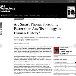 Are Smart Phones Spreading Faster than Any Technology in Human History?