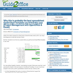 Why this is probably the best spreadsheet Gantt Chart Template you’ll find this year [Project Management with OpenOffice & Excel] — Guide 2 Office