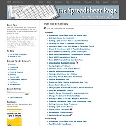 The Spreadsheet Page - Excel Tips