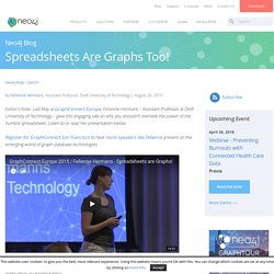 Spreadsheets Are Graphs Too!