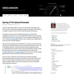 Spring 3 File Upload Example