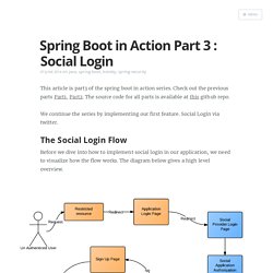Spring Boot in Action Part 3 : Social Login