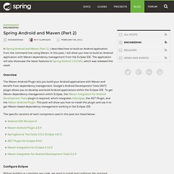 Spring Android and Maven (Part 2)