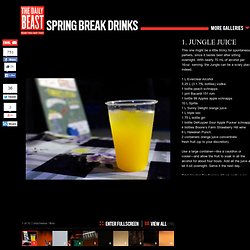 Spring Break Alcoholic Drinks