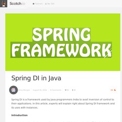 Spring DI in Java