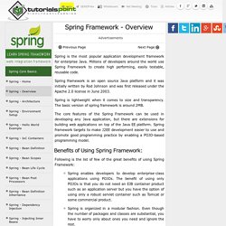 Spring Framework Overview