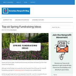 Top 10 Spring Fundraising Ideas - Spring Fundraiser Events