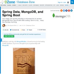 Spring Data, MongoDB, and Spring Boot - DZone Database