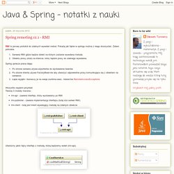 Java & Spring - notatki z nauki: Spring remoting cz.1 - RMI