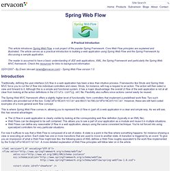 Spring Web Flow: A Practical Introduction