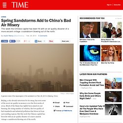 Spring Sandstorms Add to China's Bad Air Misery