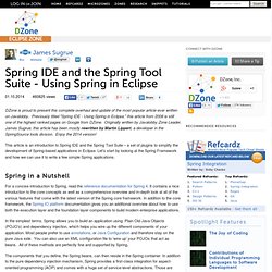 SpringIDE - Using Spring in Eclipse