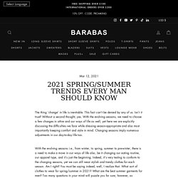 Spring Summer Trends for Men