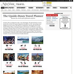 Spring Travel 2012 - The Upside-Down Planner