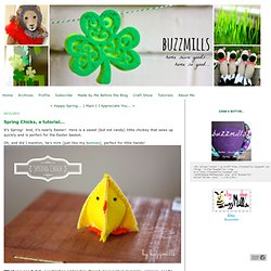 Spring Chicks, a tutorial... - Buzzmills