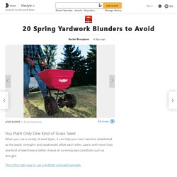 20 Spring Yardwork Blunders to Avoid