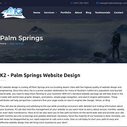 K2 - Palm Springs Website Design / SEO / WordPress / Hosting