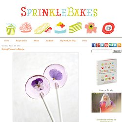 Spring Flower Lollipops