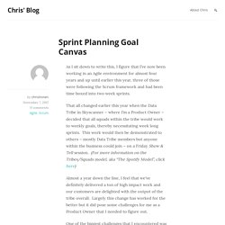 Sprint Planning Goal Canvas – Chris' Blog