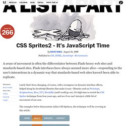 CSS Sprites2 - It’s JavaScript Time