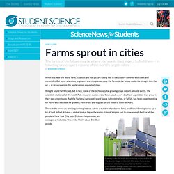 Farms sprout in cities