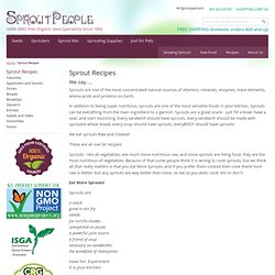 Sprout Recipes