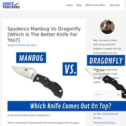 Spyderco Manbug Vs Dragonfly [Which Is The Better Knife For You?] - Knife Trackers