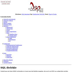 SQL-Befehle