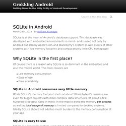SQLite in Android