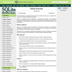 SQLite Overview
