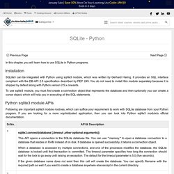 SQLite Python Tutorial