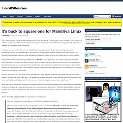 It's back to square one for Mandriva Linux