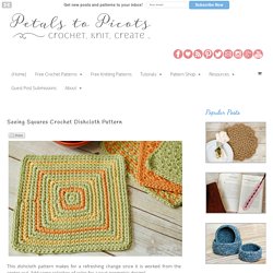Seeing Squares Crochet Dishcloth Pattern