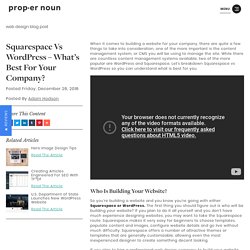 Squarespace Vs WordPress – What’s Best For Your Company?