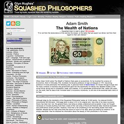 Squashed Philosophers - Smith - Wealth of Nations