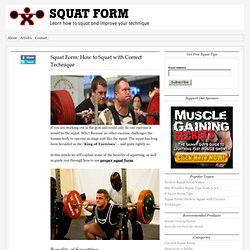 Squat Form: How to Squat with Correct Technique