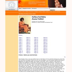 Sri Sathya Sai Baba Jnana Vahini