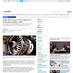 Rolls-Royce to provide engines for SriLankan Airlines refit