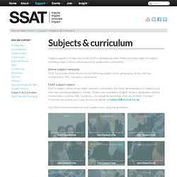 Subjects & Curriculum