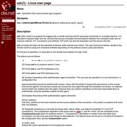 ssh(1): OpenSSH SSH client