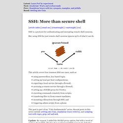 SSH tricks