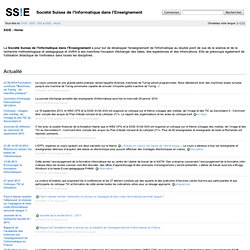 Société Suisse de l'Informatique dans l'Enseignement